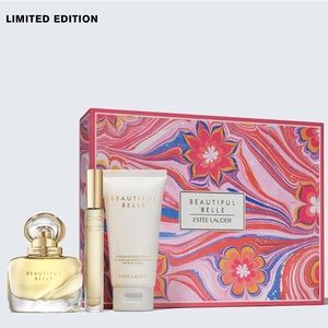 NIB New Estee Lauder Limited Edition Beautiful Belle Romantic Promises 3pcs Set